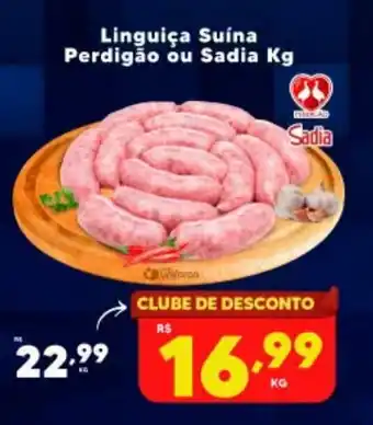 Linguiça Suína Perdigão ou Sadia Kg