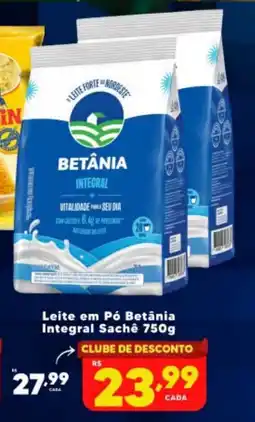 Nidobox Leite em Pó Betânia Integral Sachê oferta