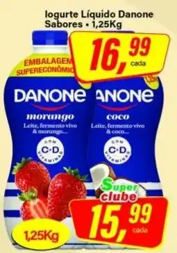 Rede Supermarket Iogurte Líquido Danone Sabores oferta