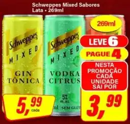 Rede Supermarket Schweppes mixed sabores oferta
