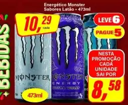 Rede Supermarket Energético monster sabor latão oferta