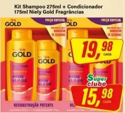 Rede Supermarket Kit Shampoo 275ml + Condicionador 175ml Niely Gold Fragrâncias oferta