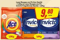 Rede Supermarket Lava Roupas em Pó Ace Sachê oferta