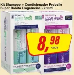Rede Supermarket Kit Shampoo + Condicionador Probelle Super Bonita Fragrâncias oferta