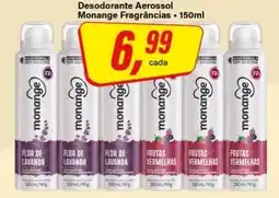 Rede Supermarket Desodorante Aerossol Monange Fragrâncias oferta