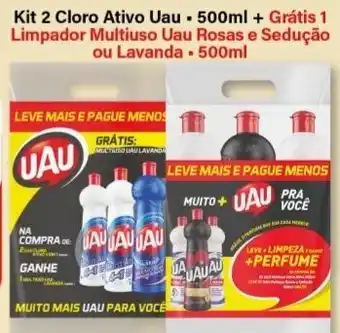 Rede Supermarket Kit 2 Cloro Ativo Uau oferta