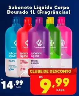 Rede uniforça Sabonete Líquido Corpo Dourado 1L oferta