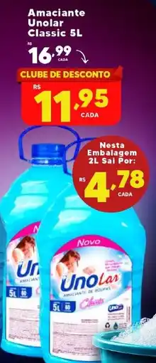 Rede uniforça Amaciante Unolar Classic oferta