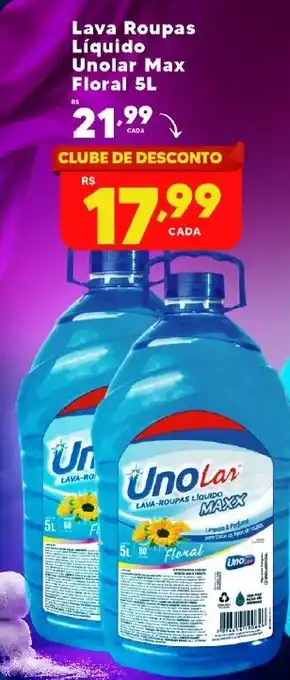 Lava Roupas Líquido Unolar Max Floral