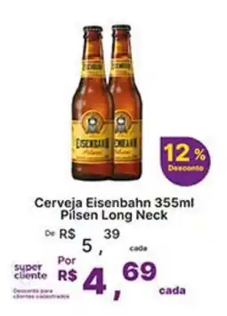 Super Lagoa Cerveja Eisenbahn Pilsen Long Neck oferta