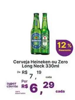 Super Lagoa Cerveja Heineken ou Zero Long Neck oferta