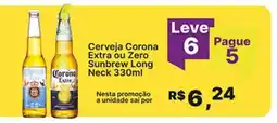 Super Lagoa Cerveja Corona Extra ou Zero Sunbrew Long Neck oferta