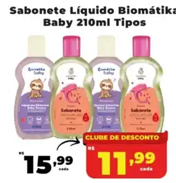 Rede uniforça Sabonete Líquido Biomática Baby oferta