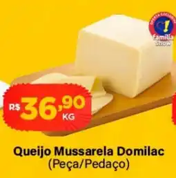 Super Show Queijo Mussarela Domilac (Peça/Pedaço) oferta