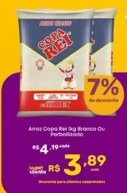 Super Lagoa Arroz Copa Rei 1kg Branco Ou Parboilizado oferta