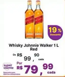 Super Lagoa Whisky Johnnie Walker 1 L Red oferta