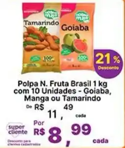 Super Lagoa Polpa N. Fruta Brasil oferta