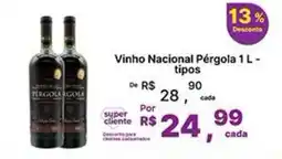 Super Lagoa Vinho Nacional PérGola 1 L - tipos oferta