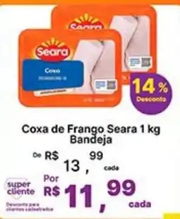 Super Lagoa Coxa de frango seara bandeja oferta