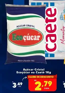 Rede uniforça Açúcar Cristal Ecoçúcar ou Caeté oferta