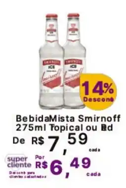 Super Lagoa BebidaMista Smirnoff Topical ou Rd oferta