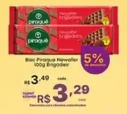 Super Lagoa Bisc Piraque Newafer 100g Brigadeiro oferta