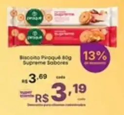 Super Lagoa Biscoito Piraquê 80g Supreme Sabores oferta
