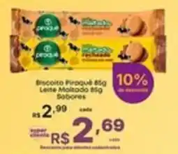 Super Lagoa Biscoito Piraquê 85g Leite Maltado 85g Sabores oferta