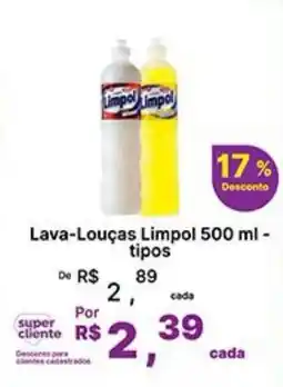 Super Lagoa Lava-louças limpol tipos oferta