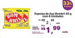Super Lagoa Esponja de Aço Bombril oferta
