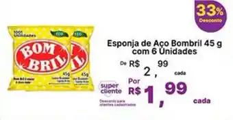 Super Lagoa Esponja de Aço Bombril oferta