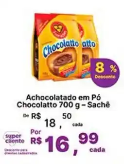 Super Lagoa Achocolatado em Pó Chocolatto oferta