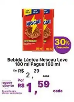 Super Lagoa Bebida Láctea Nescau Leve oferta