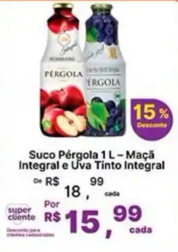 Super Lagoa Suco Pergola 1 L - Maçã Integral e Uva Tinto Integral oferta