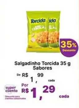 Super Lagoa Salgadinho Torcida 35 g Sabores oferta