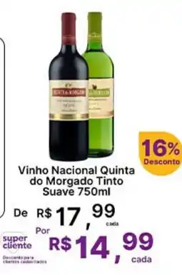 Super Lagoa Vinho Nacional Quinta do Morgado Tinto Suave oferta