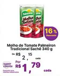 Super Lagoa Molho de Tomate Palmeirão Tradicional Sachê oferta