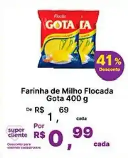 Super Lagoa Farinha de Milho Flocada Gota oferta