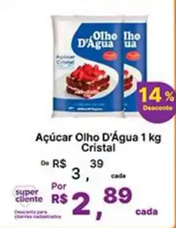 Super Lagoa Açúcar Olho D'Água Cristal oferta