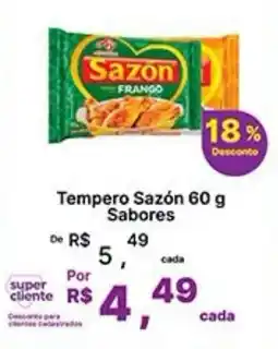 Super Lagoa Tempero sazón 60 g sabores oferta