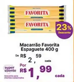 Super Lagoa Macarrão favorita espaguete oferta
