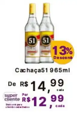 Super Lagoa Cachaça51 oferta