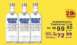 Super Lagoa Vodka absolut tradicional oferta