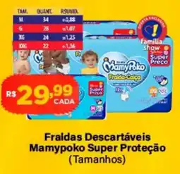 Super Show Fraldas descartáveis mamypoko super proteção oferta