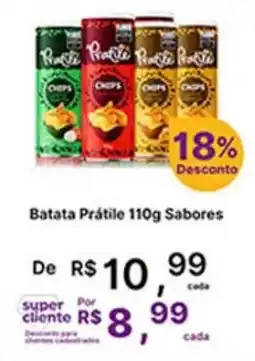 Super Lagoa Batata Prátile 110g Sabores oferta