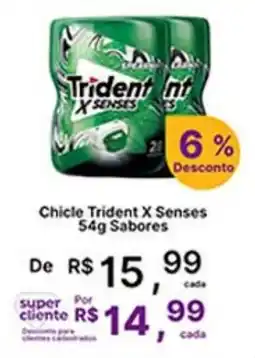 Super Lagoa Chicle trident x senses oferta