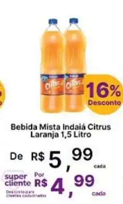Super Lagoa Bebida Mista Indaiá Citrus Laranja oferta