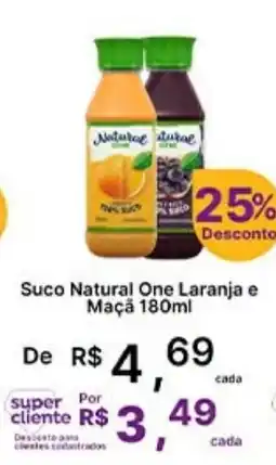 Super Lagoa Suco Natural One Laranja e Maçã oferta