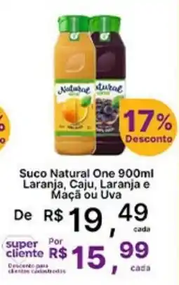Super Lagoa Suco Natural One oferta