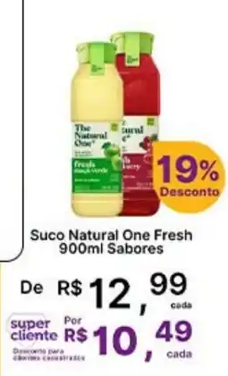 Super Lagoa Suco natural one fresh sabores oferta